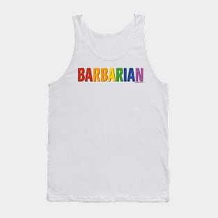 Barbarian Pride Shirt (Rainbow) Tank Top